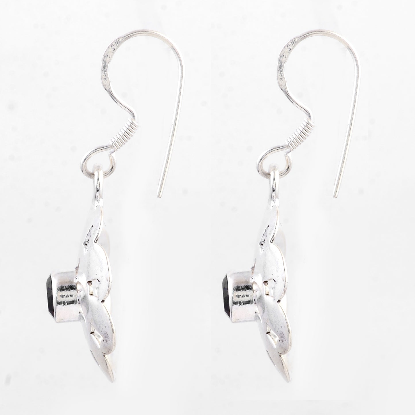 2.07 Ct Garnet 925 Sterling Silver Earrings