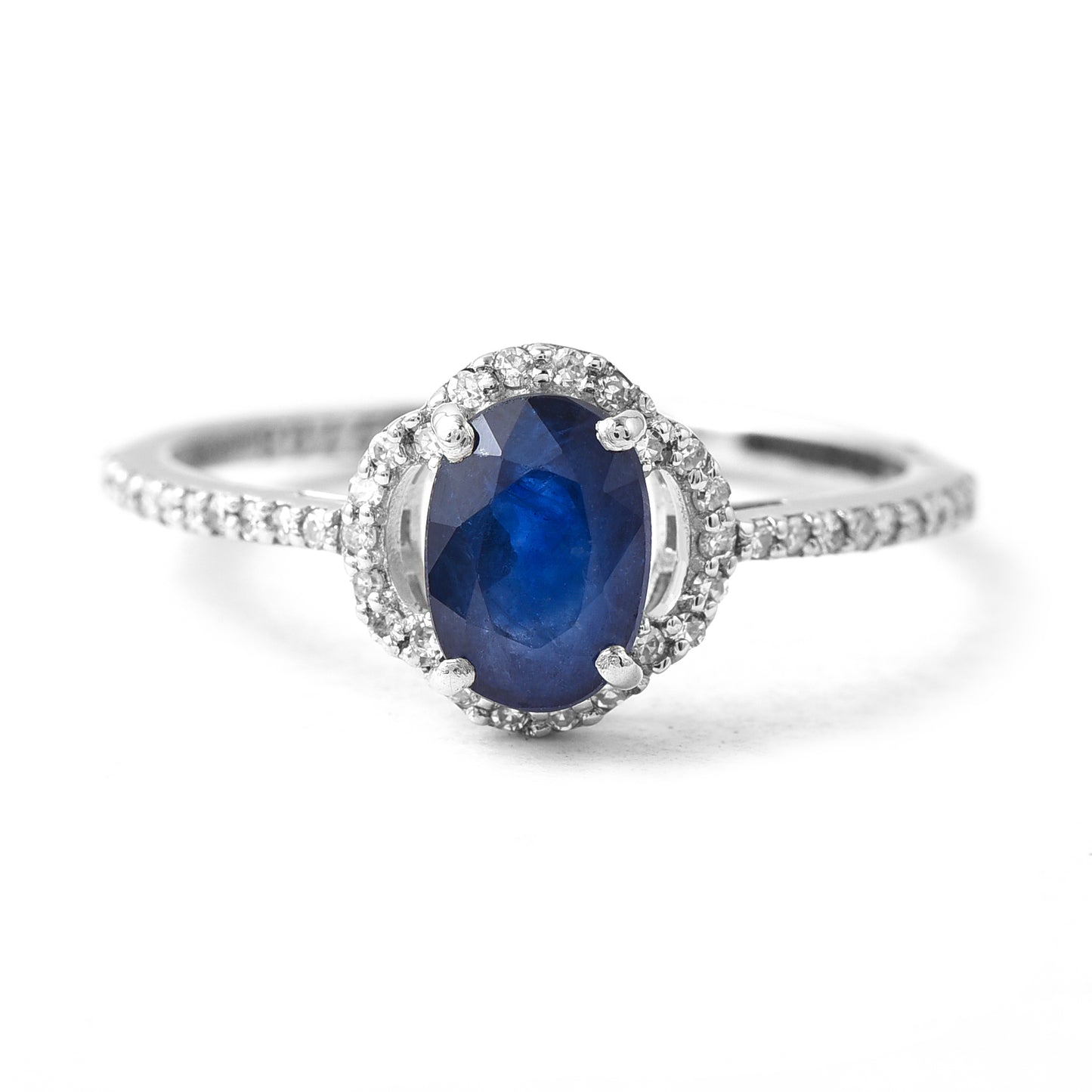 2.63 Ct Oval Mixed Cut Natural Sapphire 950 Platinum Ring