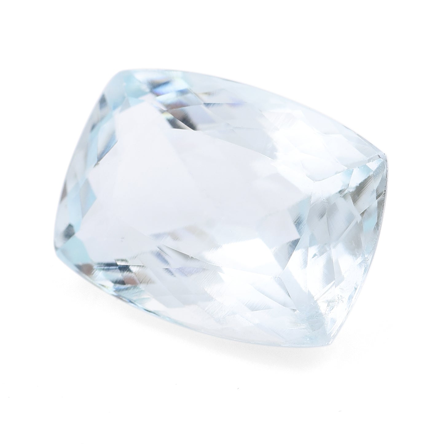 8.42 Natural Beryl Aquamarine Rectangular Cushion Mixed Cut Gemstone