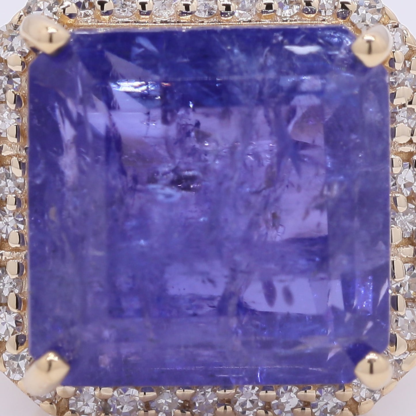 5.28 Ct Octagon Step Cut Natural Tanzanite 14K Gold Ring