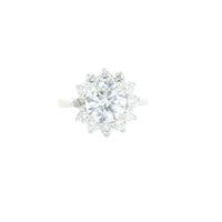 4.22 Ct Cubic Zirconia 925 Sterling Silver Ring