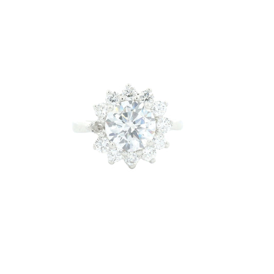 4.22 Ct Cubic Zirconia 925 Sterling Silver Ring