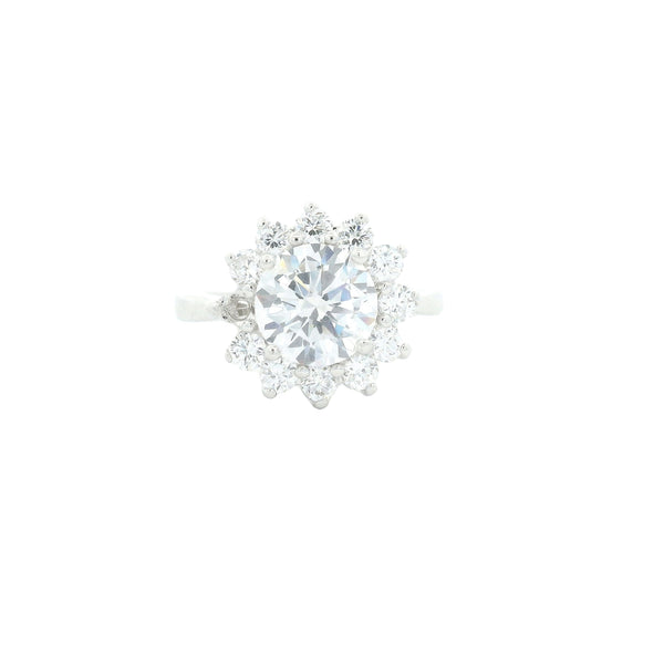 4.22 Ct Cubic Zirconia 925 Sterling Silver Ring
