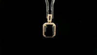 5.05 Ct Octagon Natural Sapphire 14K Gold Pendant