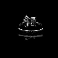 3.24 Ct Radiant Moissanite 925 Sterling Silver Ring