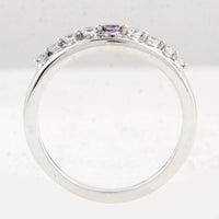 0.38 Ct Round Amethyst 925 Sterling Silver Ring