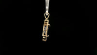 4.45 Ct Octagon Natural Sapphire 14K Gold Pendant
