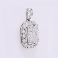 2.52 Carats Lab Grown Diamond 950 Platinum Pendant