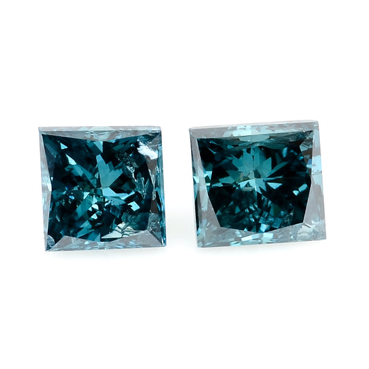 0.44 Blue Diamond Sqaure Loose Gemstone