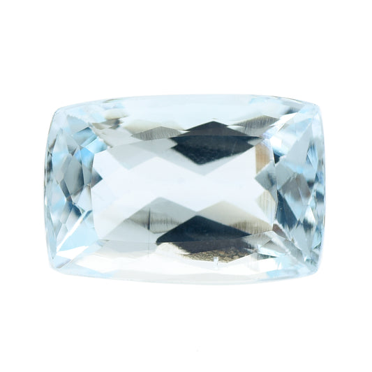 8.24 Natural Beryl Aquamarine Rectangular Cushion Mixed Cut Gemstone
