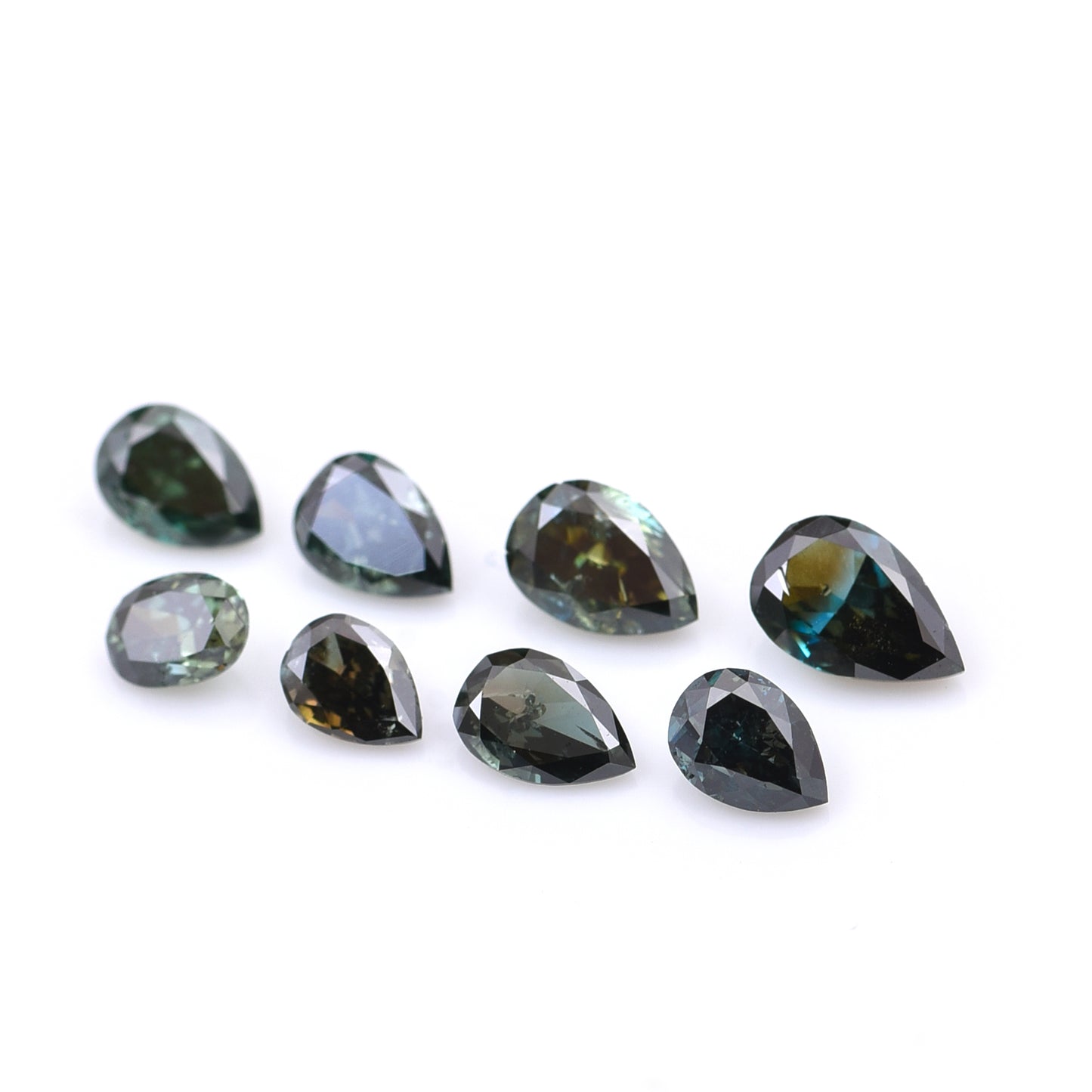 1.1 Blue Diamond Pear, Oval Loose Diamond