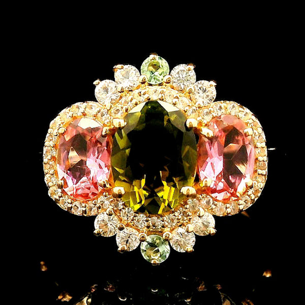 2.24 Ct Oval Tourmaline 14K Gold Ring