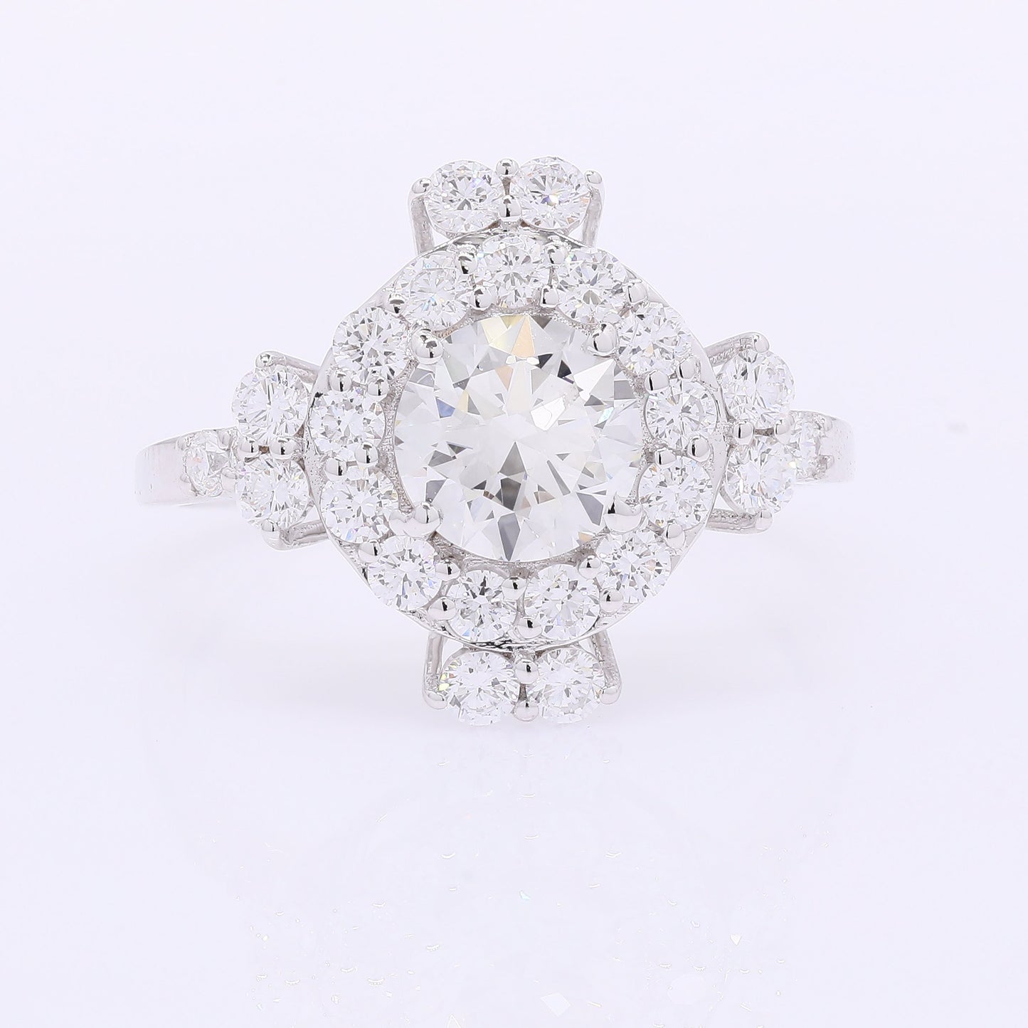 1.99 Carats Lab Grown Diamond 14K Gold Ring