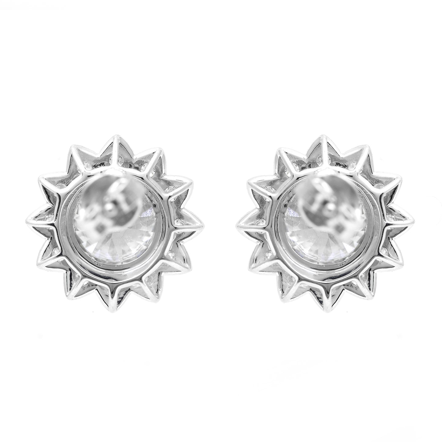 4.04 Carats Lab Grown Diamond 14K Gold Earrings