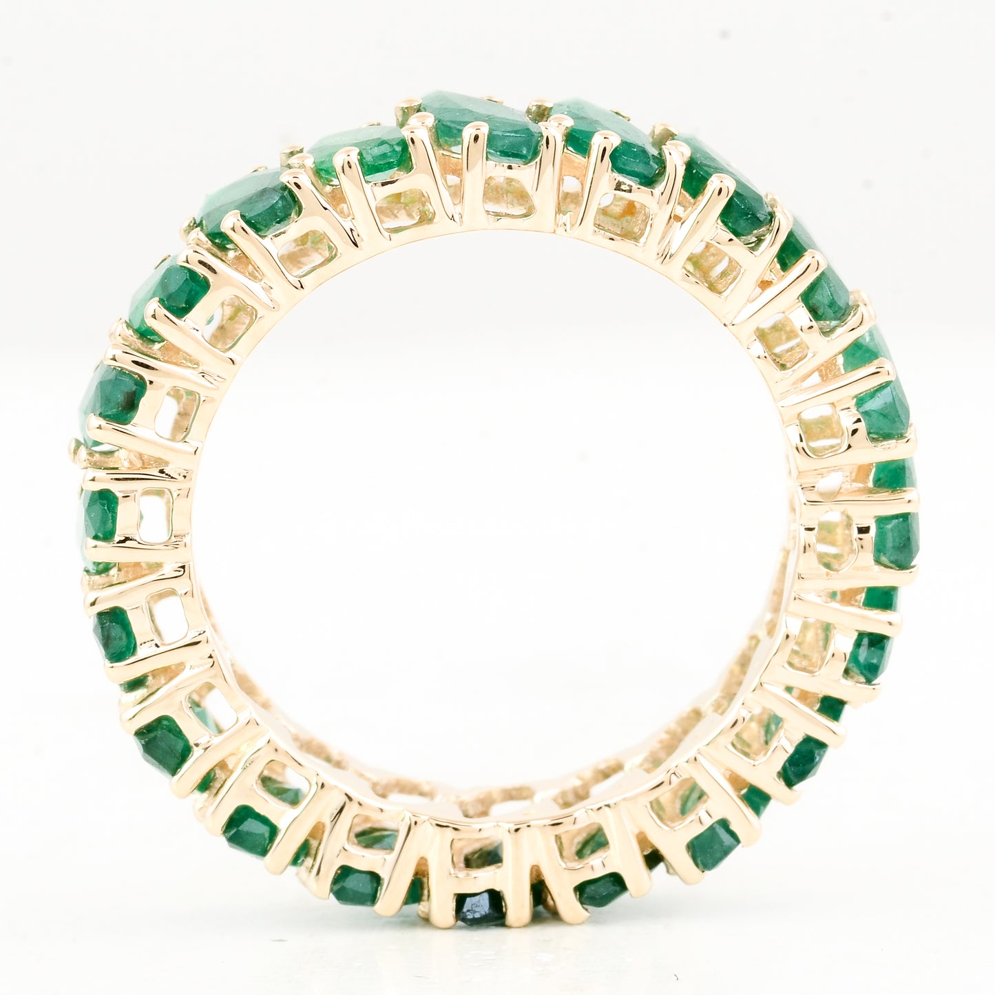 4.03 Ct Marquise Natural Emerald 14K Gold Ring