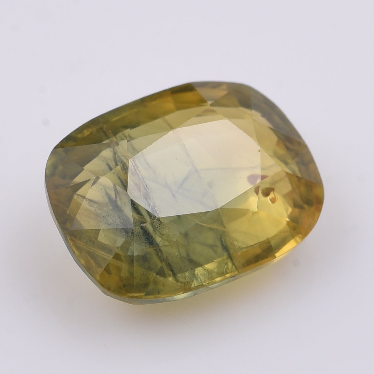 4.69 Natural Corundum Yellow Sapphire Rectangular Cushion Mixed Cut Gemstone