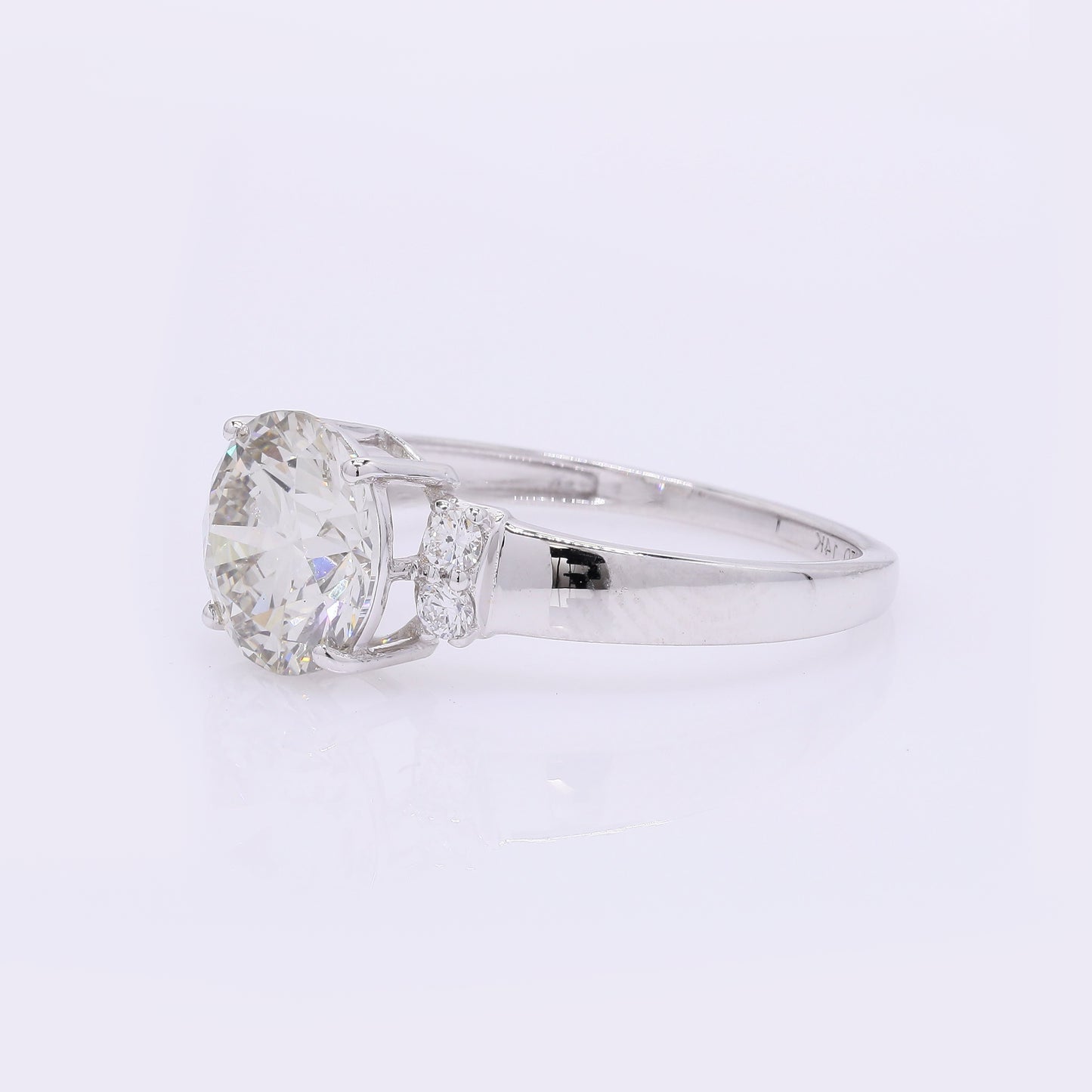 2.22 Carats Lab Grown Diamond 14K Gold Ring