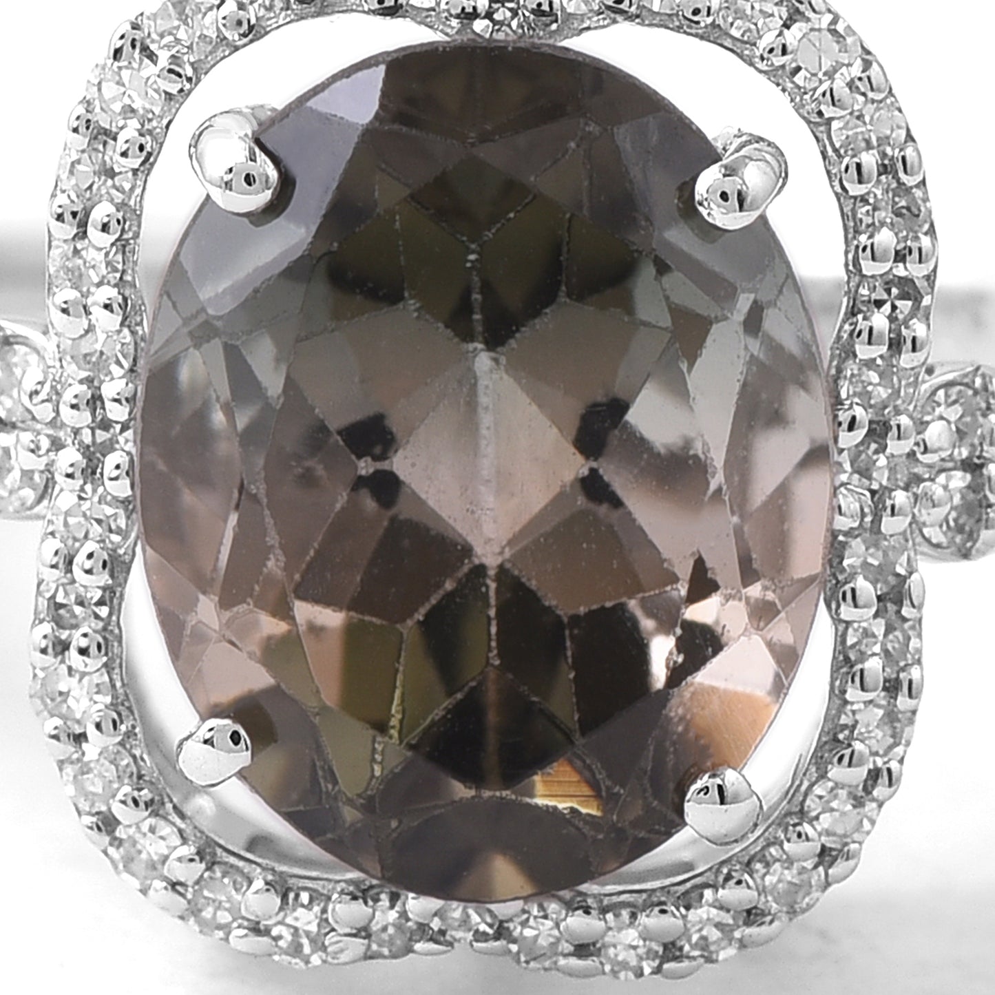 3.32 Ct Oval Mixed Cut Natural Tourmaline 950 Platinum Ring