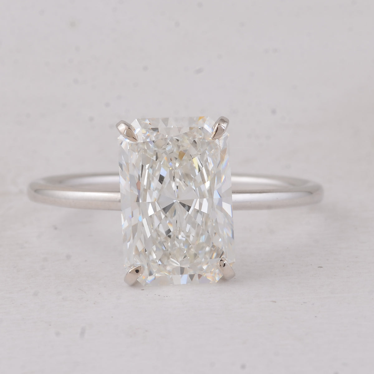3.31 Carats Lab Grown Diamond 14K Gold Ring