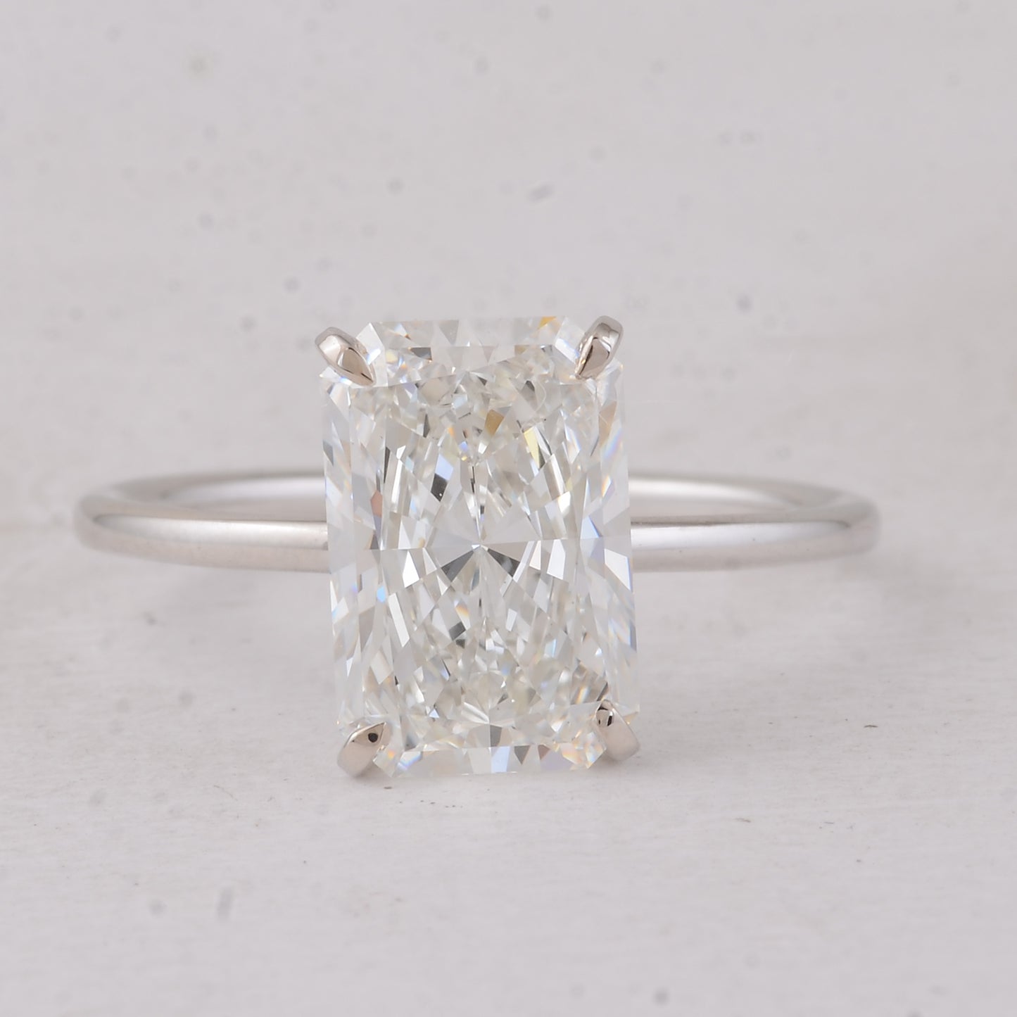 3.31 Carats Lab Grown Diamond 14K Gold Ring