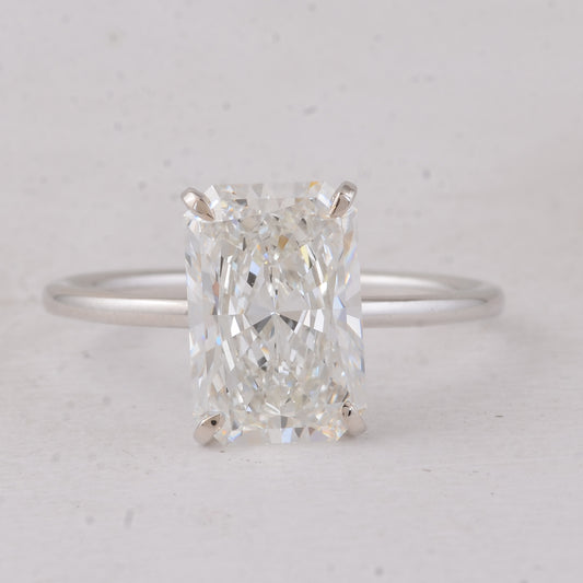 3.31 Carats Lab Grown Diamond 14K Gold Ring