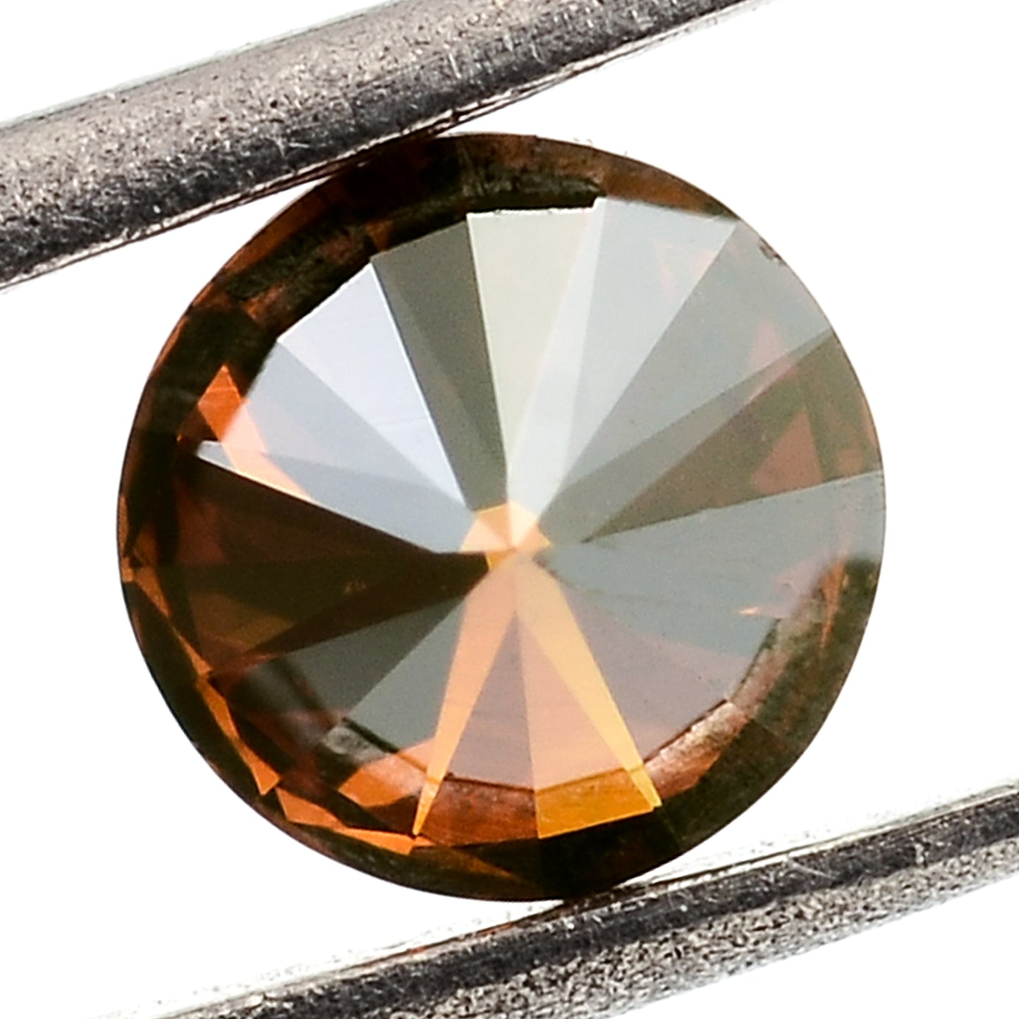 0.56 Red Diamond Round Loose Gemstone