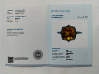 2.78 Ct Cushion Mixed Cut Natural Fire Opal 950 Platinum Ring