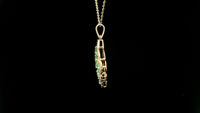1.30 Ct Round Emerald 14K Gold Pendant