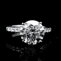 3.23 Carats Lab Grown Diamond 14K Gold Ring