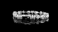 14.69 Carats Lab Grown Diamond 14K Gold Bracelet