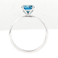 1.23 Carats Blue Lab Grown Diamond 14K Gold Ring