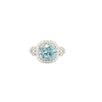 1.87 Carats Blue Lab Grown Diamond 14K Gold Ring