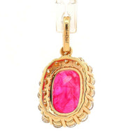 2.78 Ct Oval Ruby 14K Gold Pendant