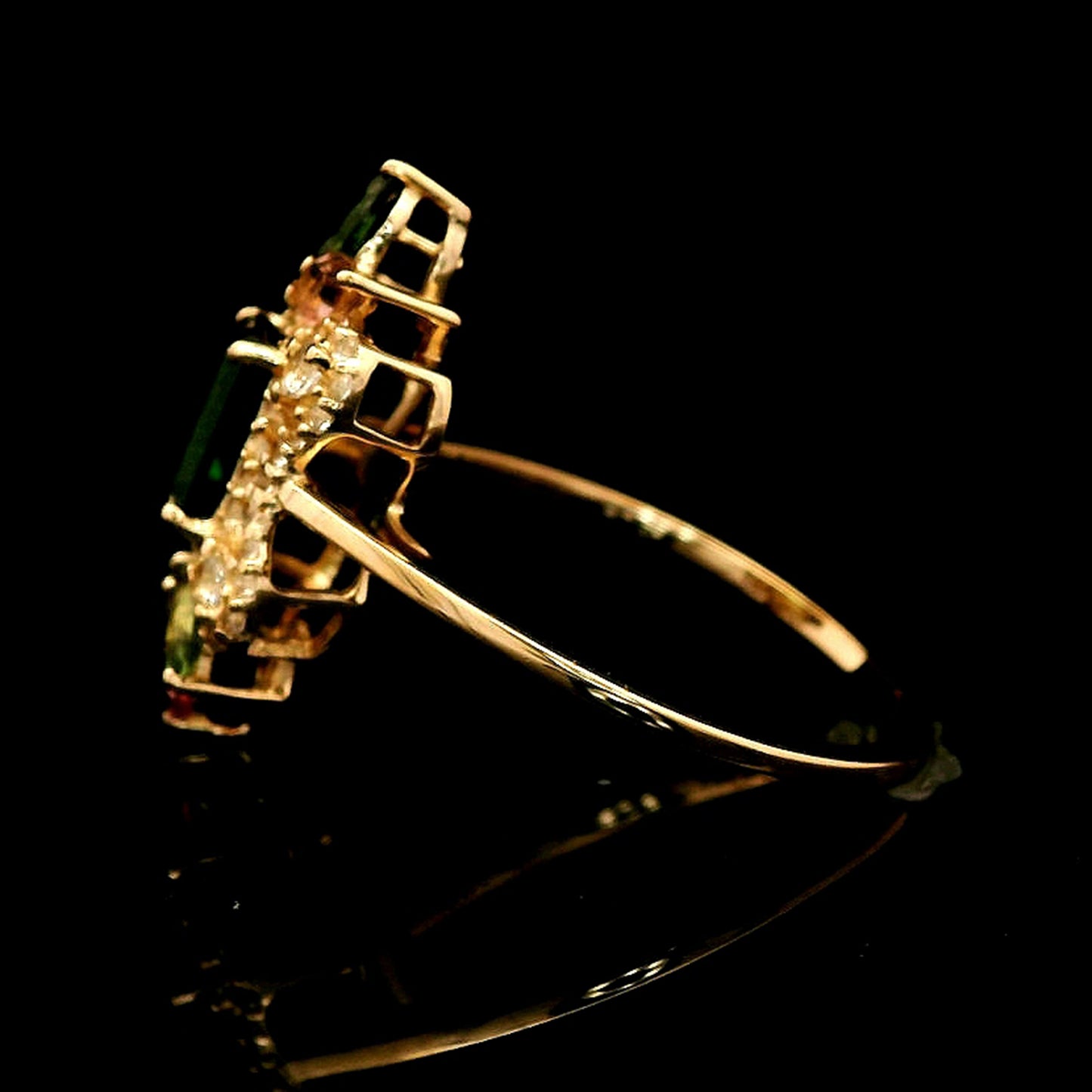 1.32 Ct Octagon Tourmaline 14K Gold Ring