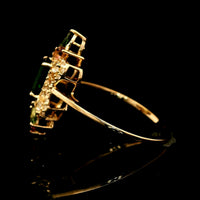 1.32 Ct Octagon Tourmaline 14K Gold Ring