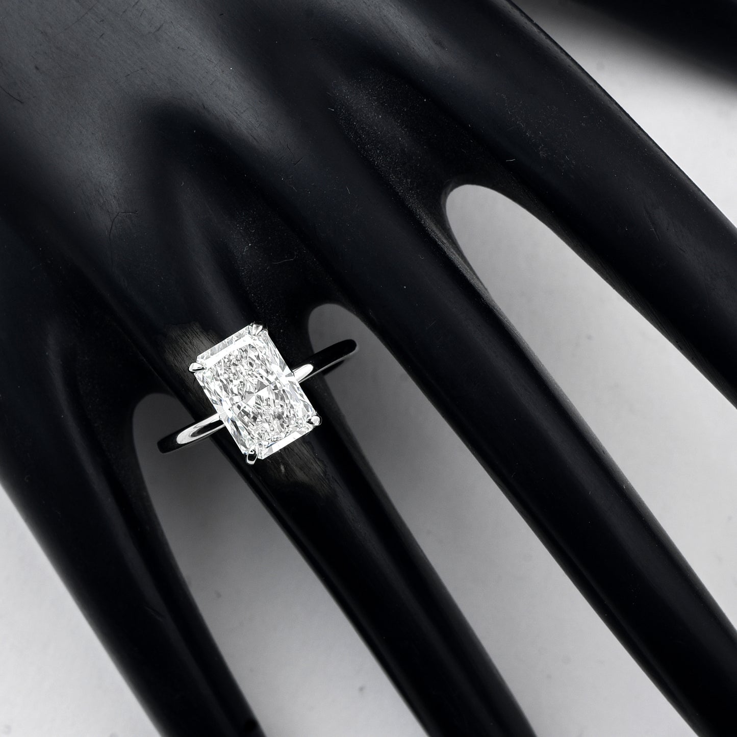 3.00 Carats Lab Grown Diamond 950 Platinum Ring