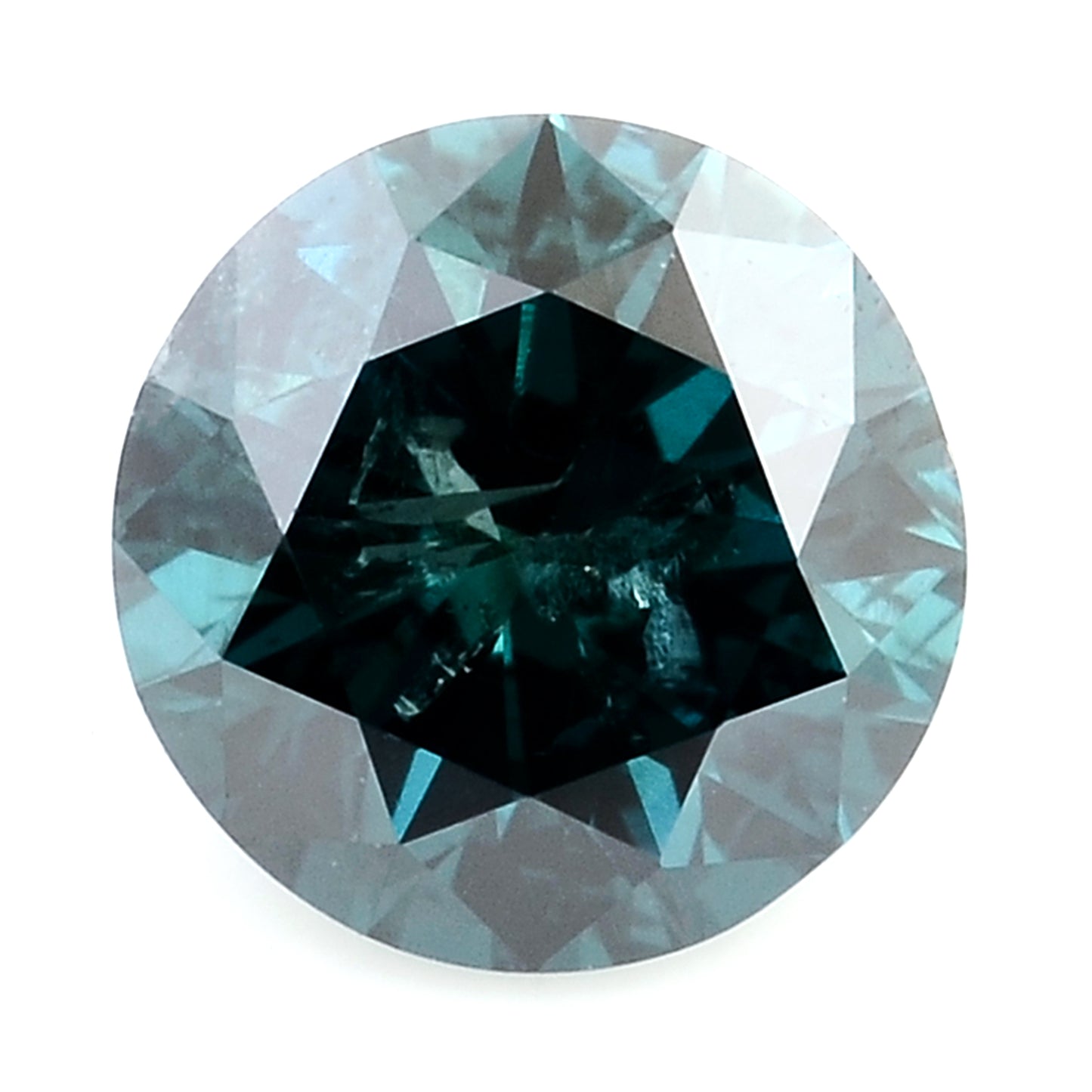 0.42 Blue Diamond Round Loose Gemstone