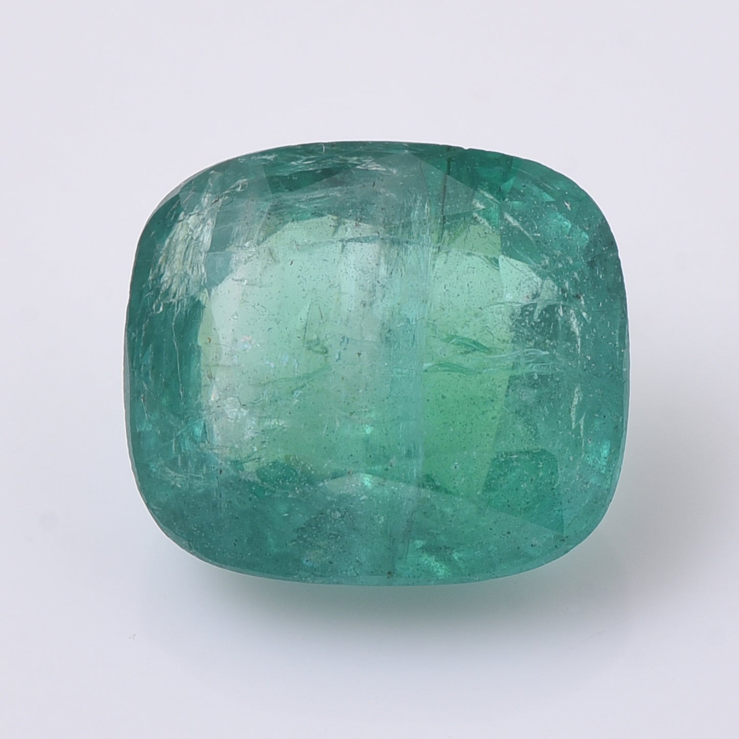 3.77 Natural Beryl Emerald Rectangular Cushion Mixed Cut Gemstone