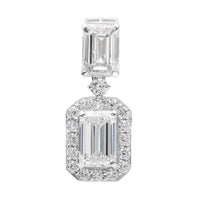 3.48 Carats Lab Grown Diamond 14K Gold Pendant