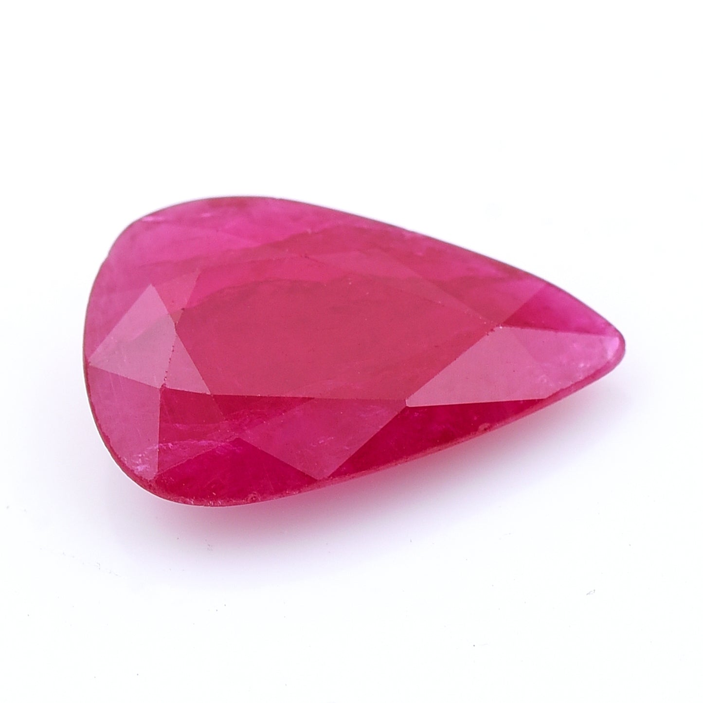 2.49 Natural Corundum Ruby Pear Mixed Cut Gemstone