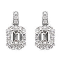 3.25 Carats Lab Grown Diamond 14K Gold Earrings