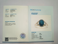 2.66 Ct Oval Natural Sapphire 14K Gold Ring