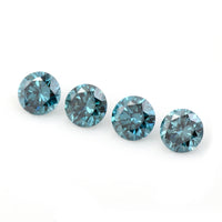 0.76 Blue Diamond Round Loose Gemstone