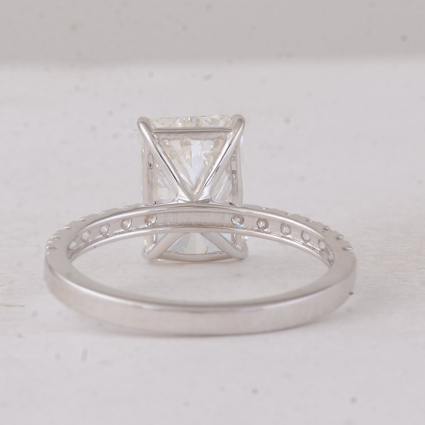 3.38 Carats Lab Grown Diamond 14K Gold Ring