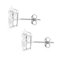 3.81 Carats Lab Grown Diamond 14K Gold Earrings