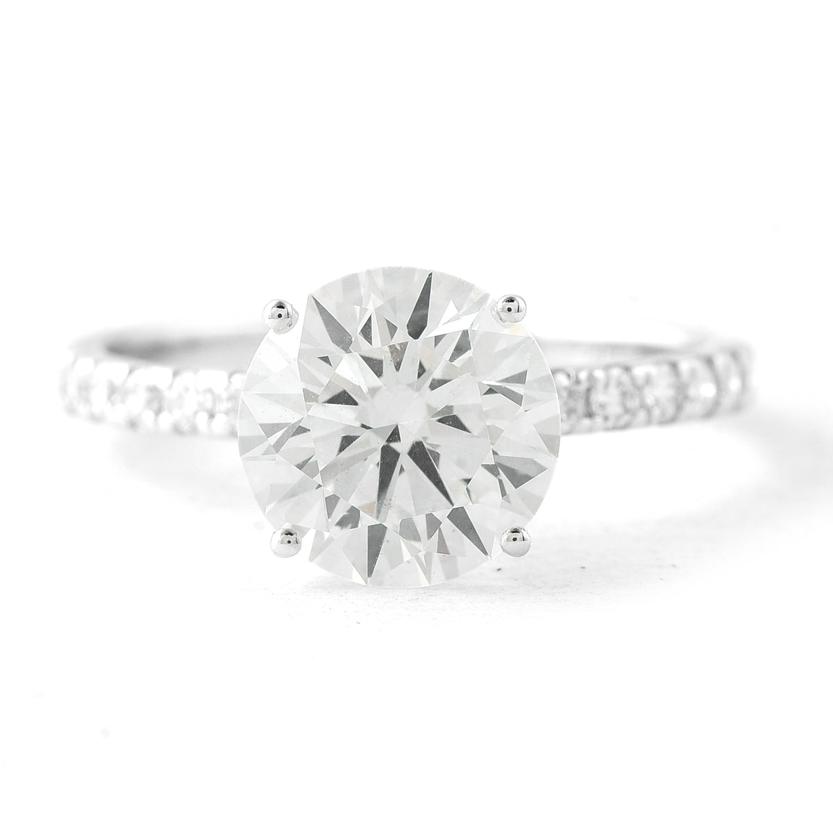 2.90 Carats Lab Grown Diamond 14K Gold Ring