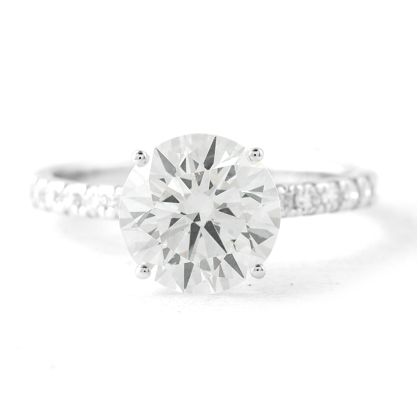 2.90 Carats Lab Grown Diamond 14K Gold Ring