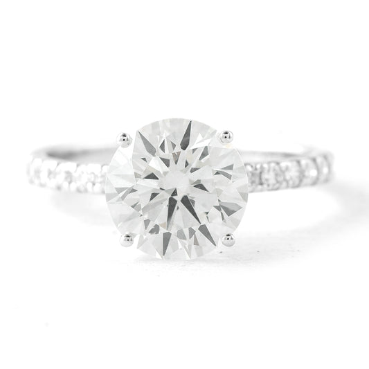2.90 Carats Lab Grown Diamond 14K Gold Ring