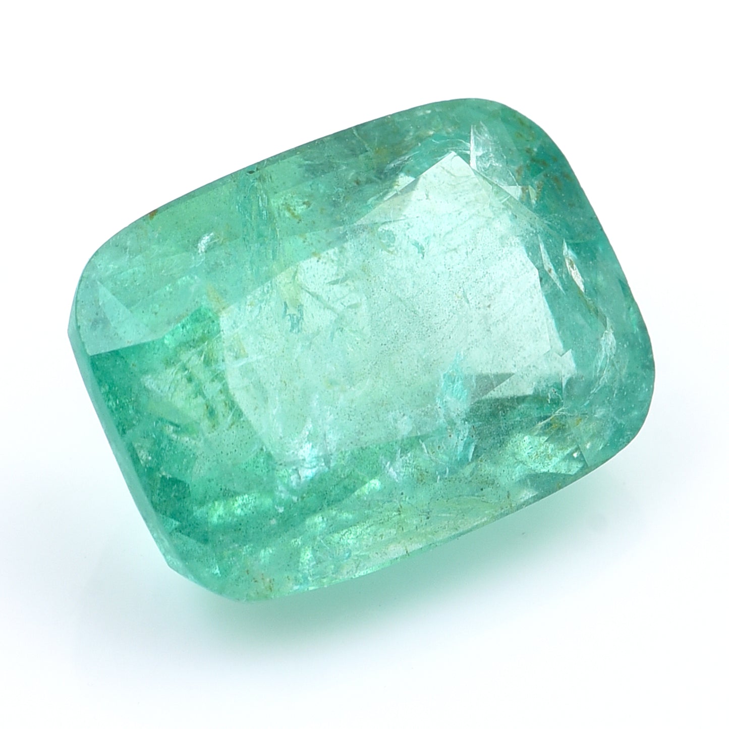 8.99 Natural Beryl Emerald Rectangular Cushion Mixed Cut Gemstone