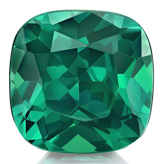 9.66 Carats Lab Grown Emerald Cushion Loose Gemstone